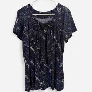Daisy-fuentes Women's Navy and Blue Blouse